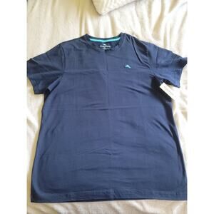 NEW Mens TOMMY BAHAMA CREW NECK Navy Blue S/S T-SHIRT Size L